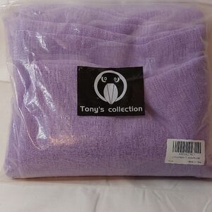 Tony's Collection Lilac Curtains 2 Panels 34" X 95" NEW